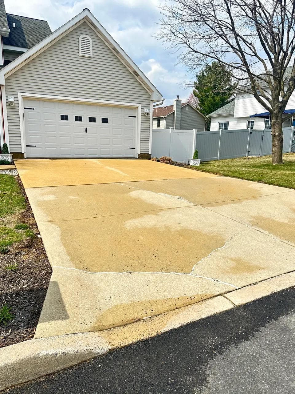 Concrete Driveway — after