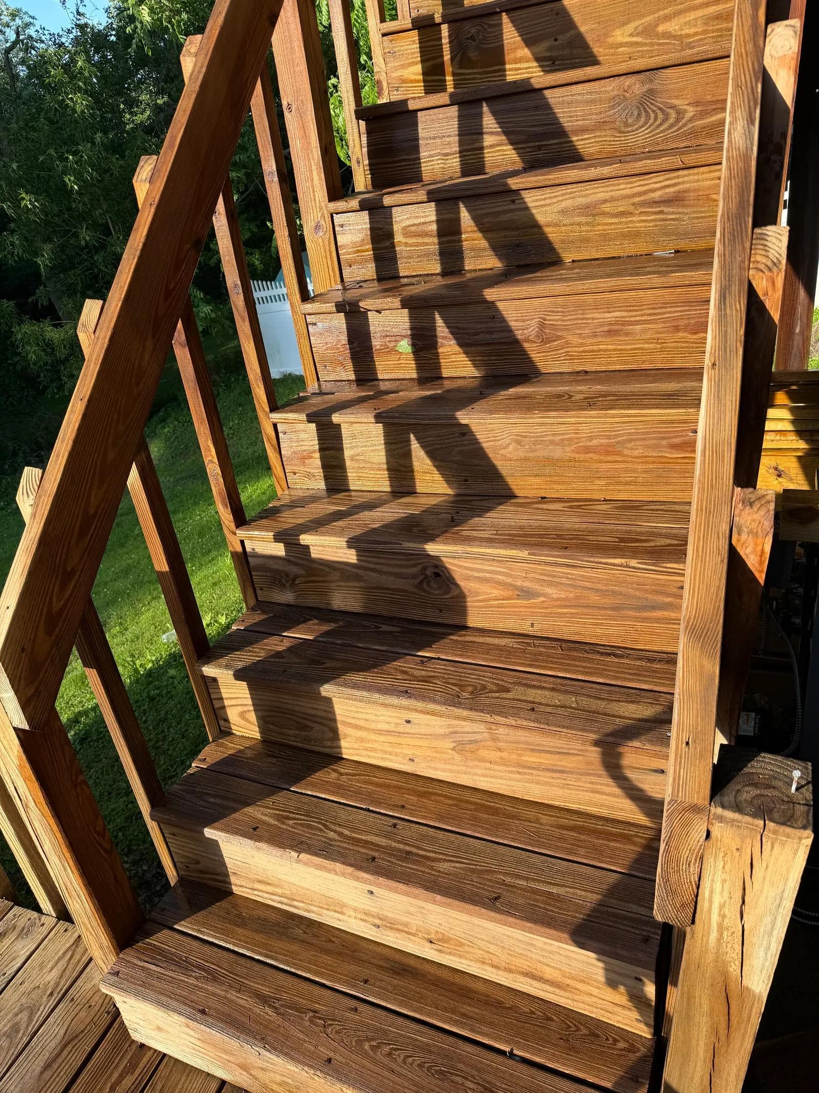 Deck Stairs Cleaning — after