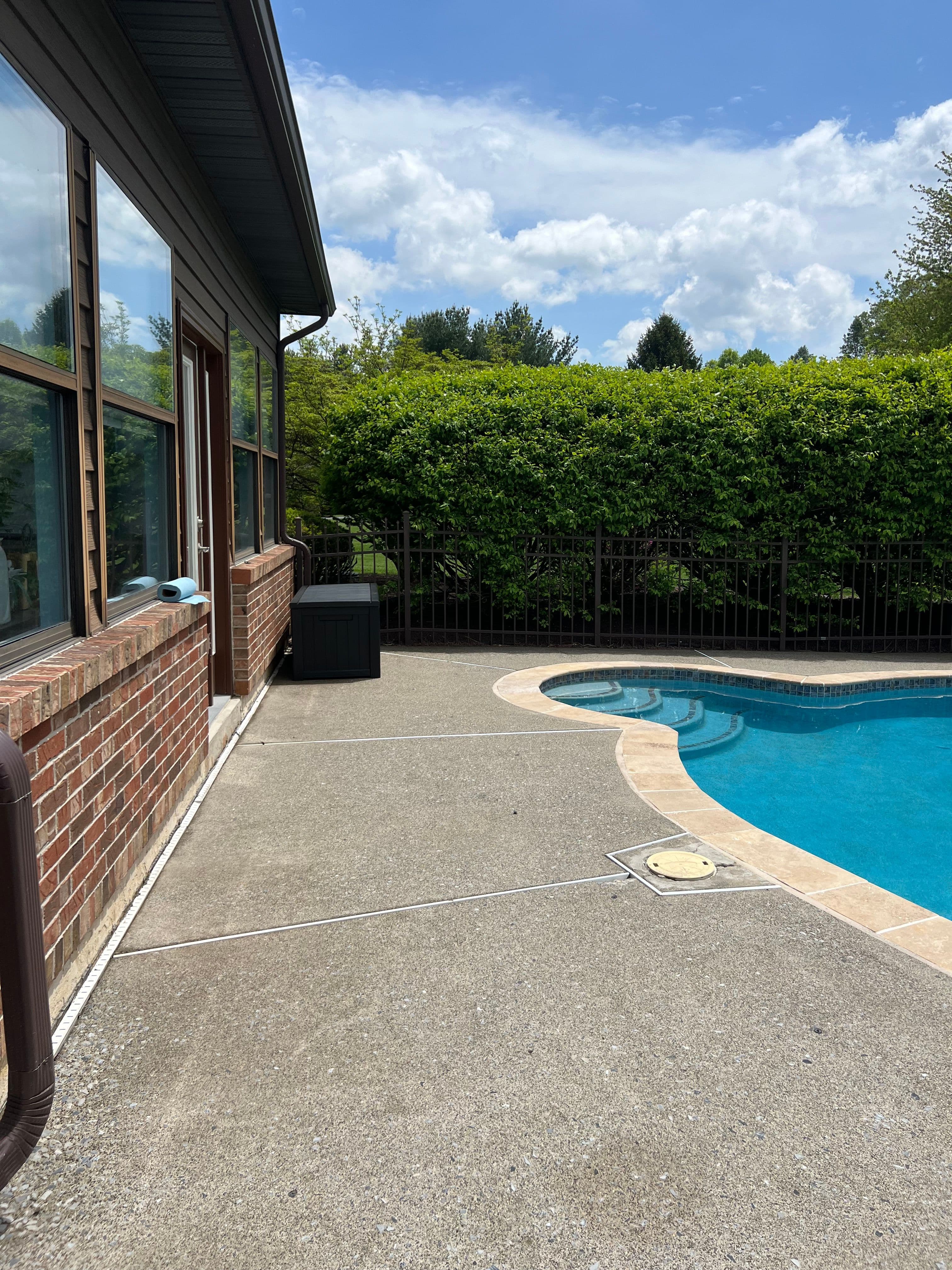 Pool Concrete Patio — after