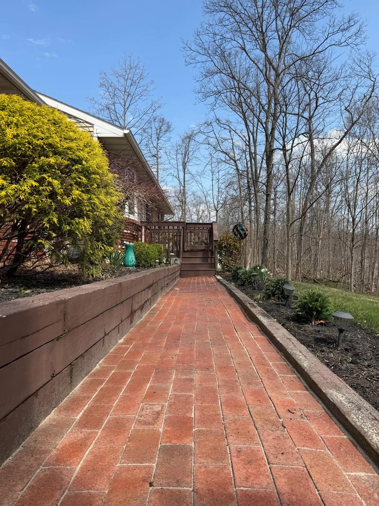Brick Walkway — after